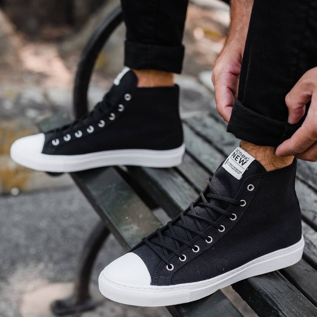 Men's Classic High Top | Black x White - Image 6