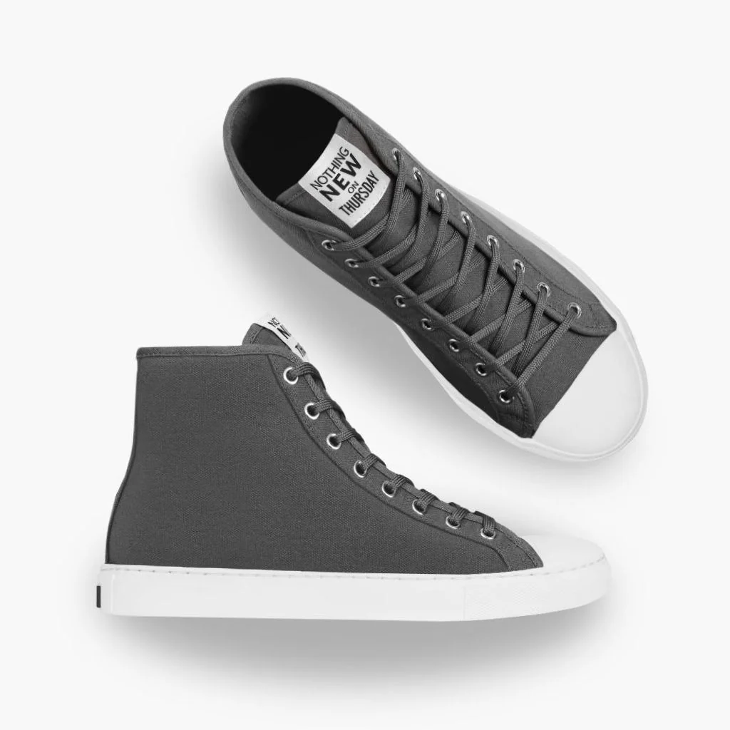 Men's Classic High Top | Grey x White - Image 5