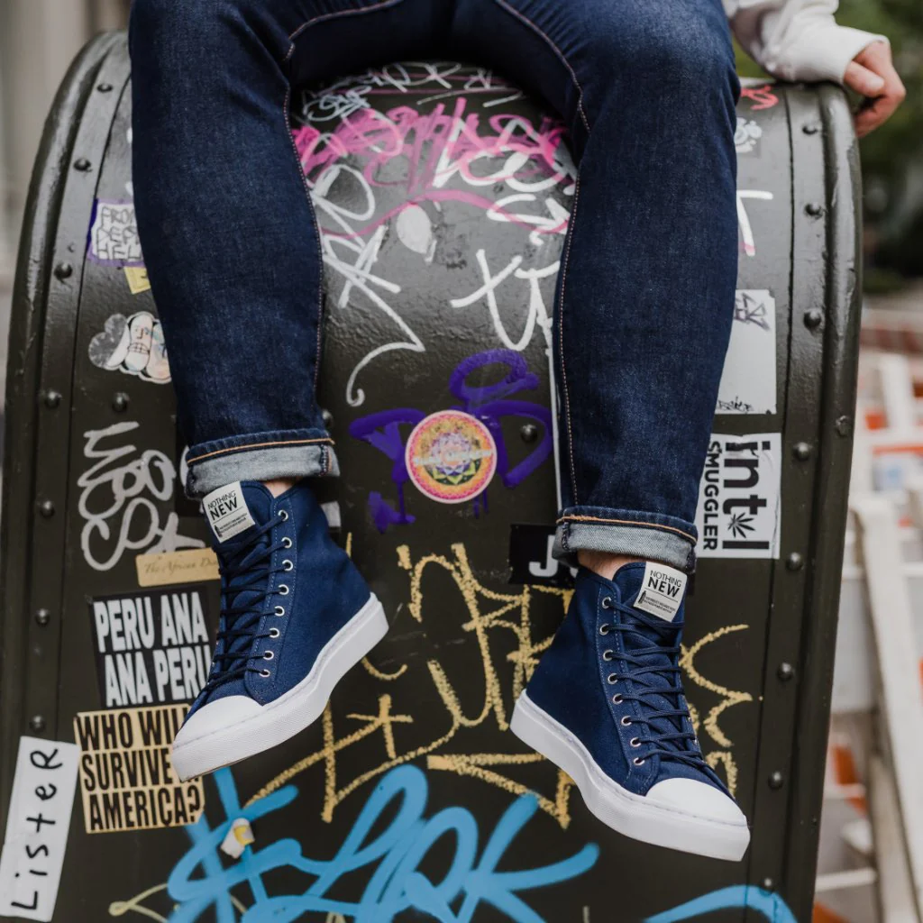 Men's Classic High Top | Navy x White - Image 6