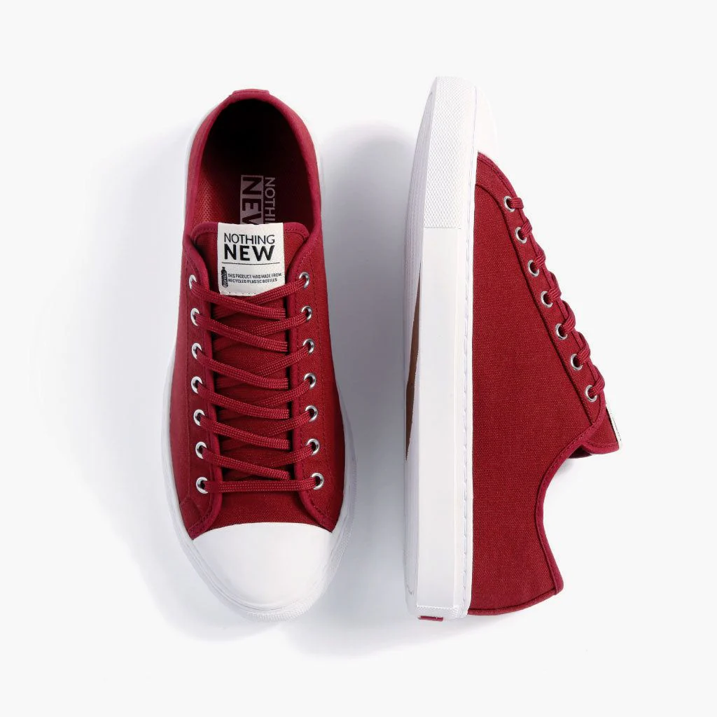 Men's Classic Low Top | Red x White - Image 3