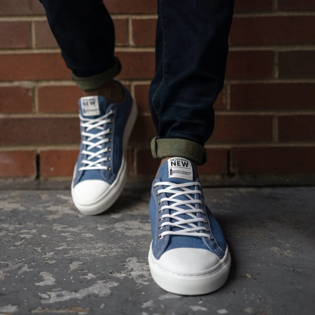 Men's Classic Low Top | Sky Blue x Off-White - Image 8