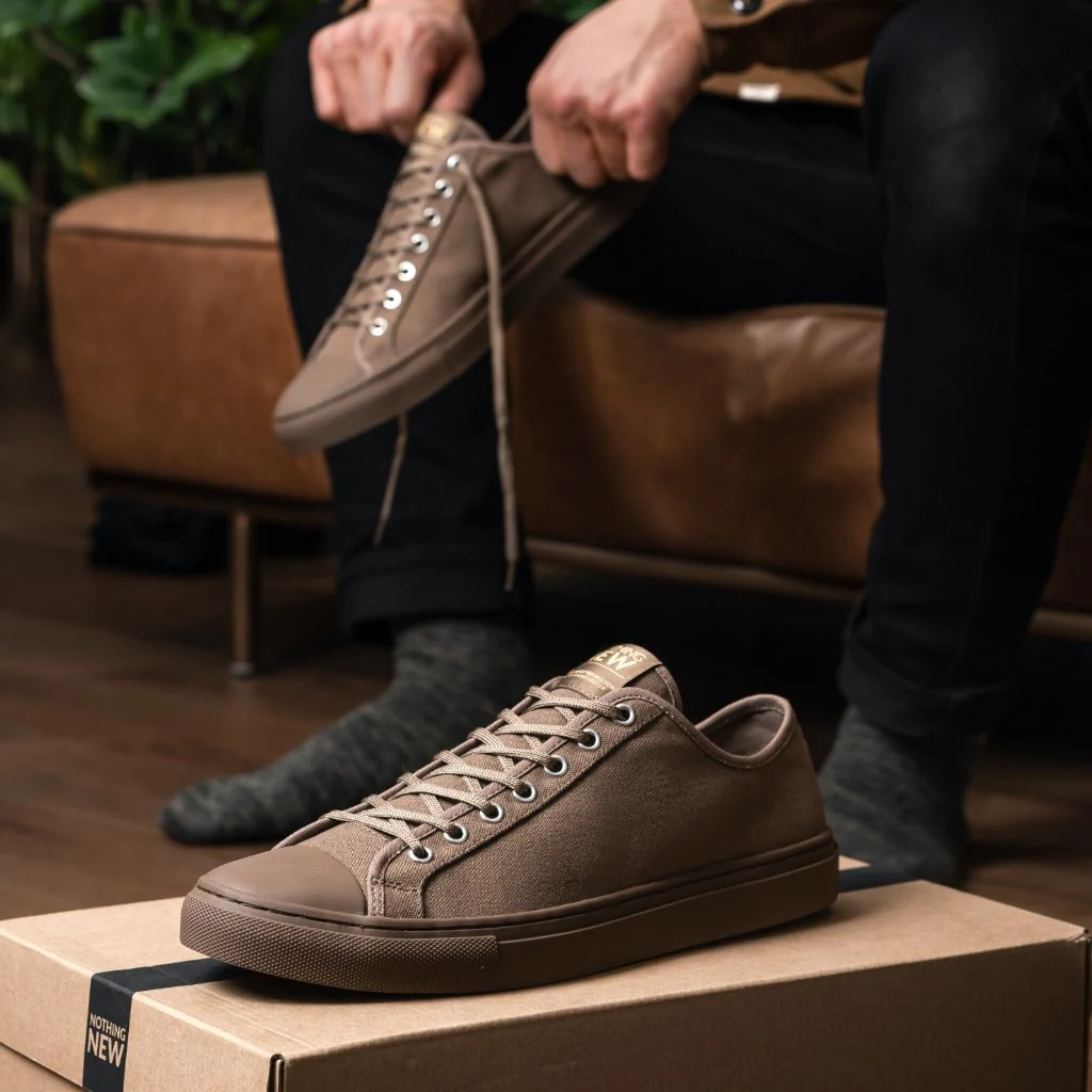 Men's Classic Low Top | Taupe - Image 7