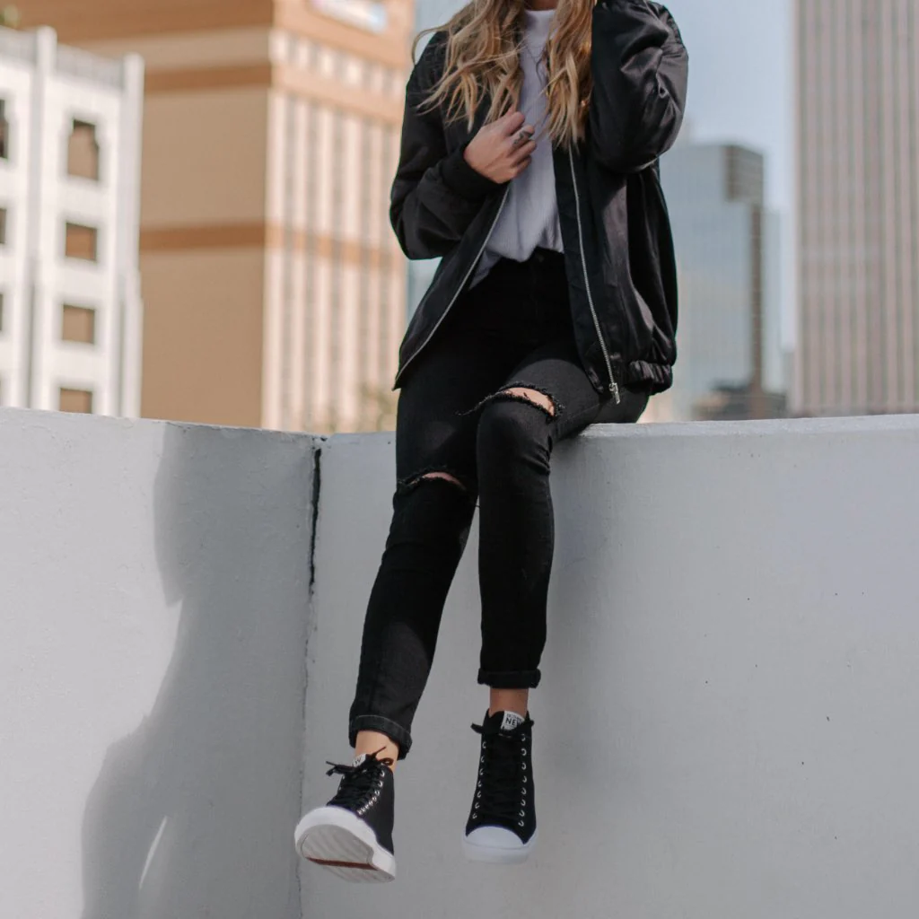Women's Classic High Top | Black x White - Image 7