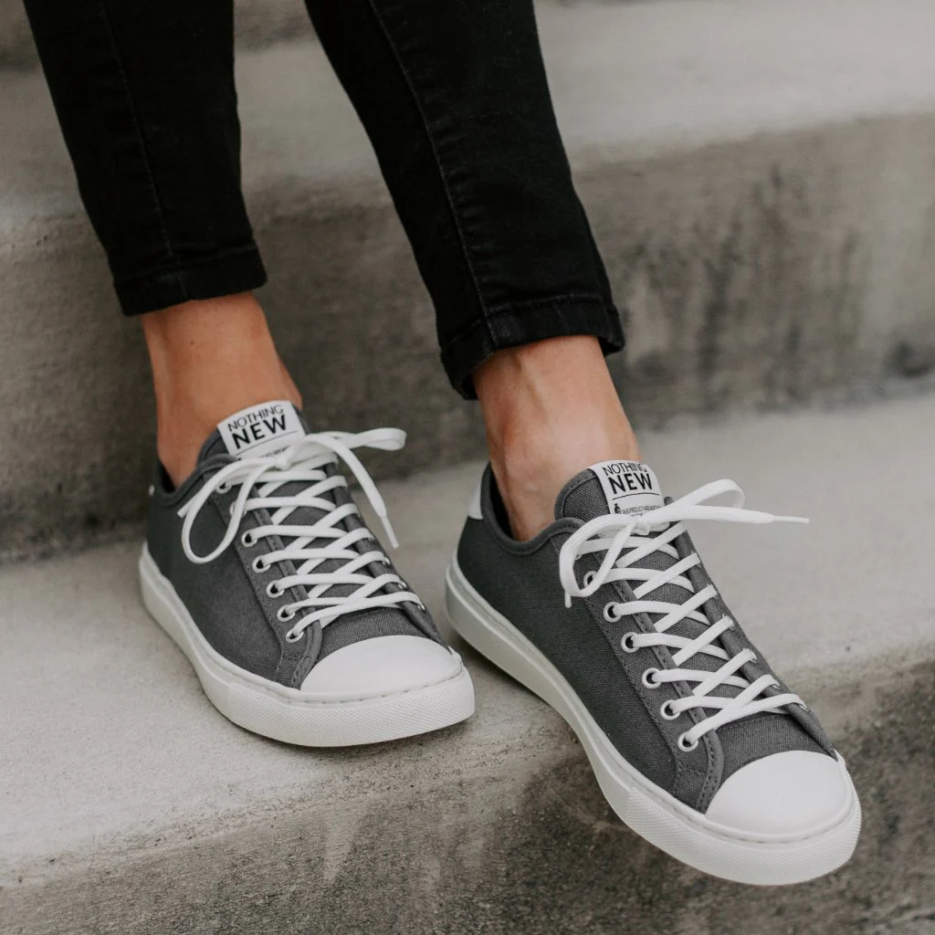 Women's Classic Low Top | Grey x Off-White - Image 7