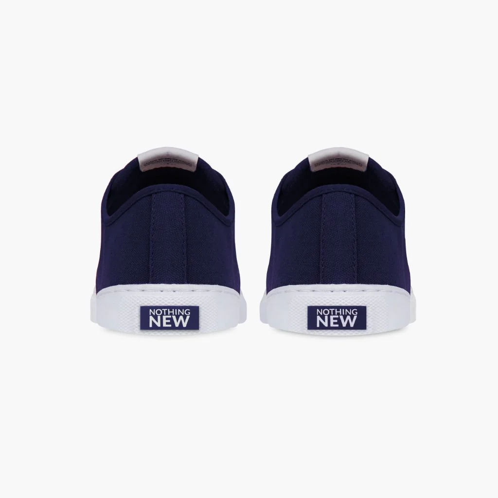 Women's Classic Low Top | Navy x White - Image 3