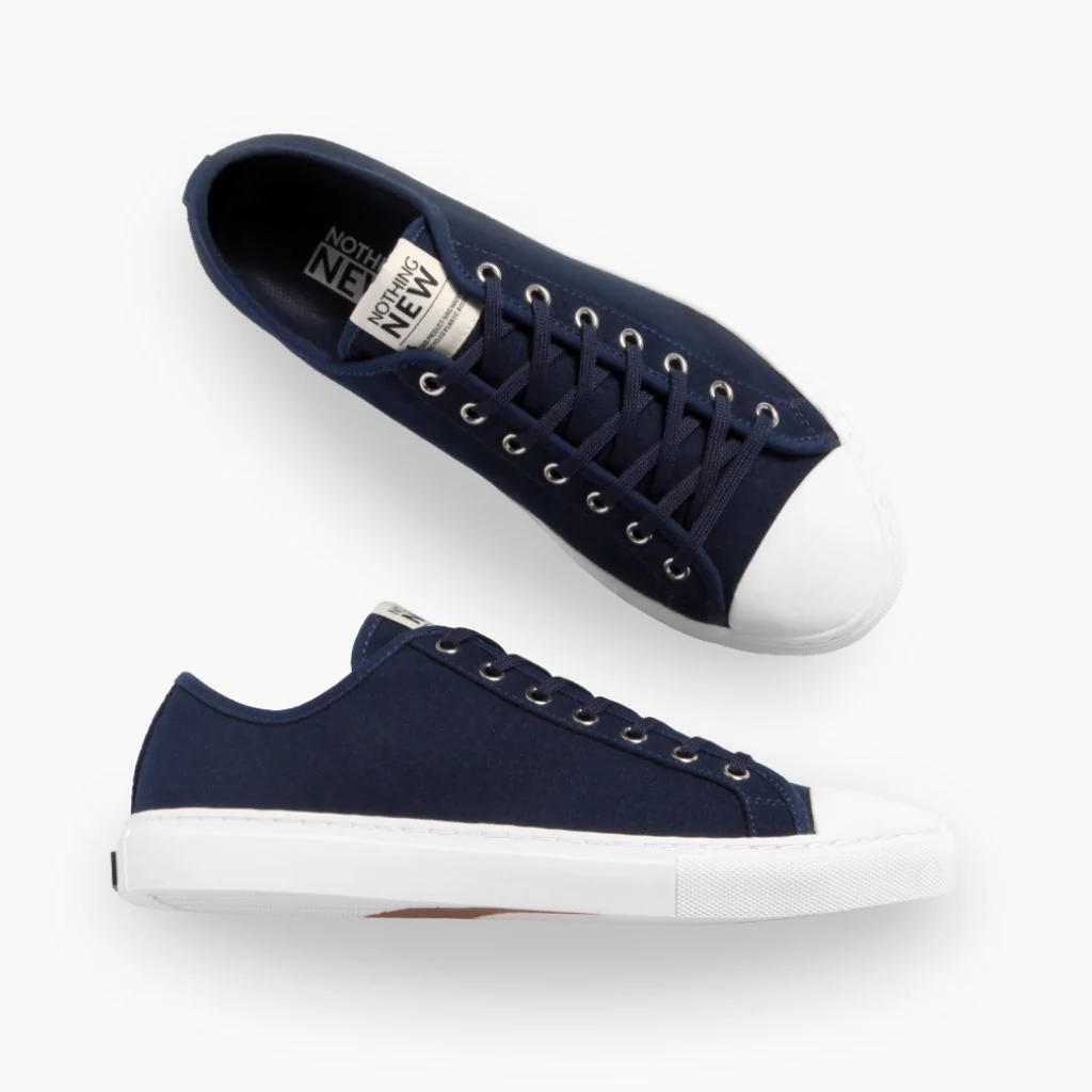 Women's Classic Low Top | Navy x White - Image 5