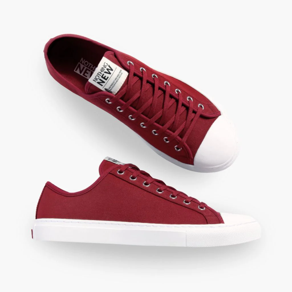 Women's Classic Low Top | Red x White - Image 5